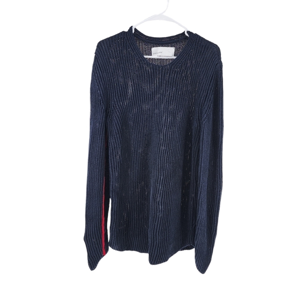 Gentry Portofino Women's Ribbed Knit Linen-Cotton Blend Crewneck Sweater - 44